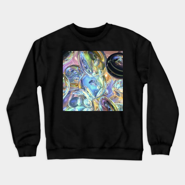 Abstract Reflections Crewneck Sweatshirt by perkinsdesigns